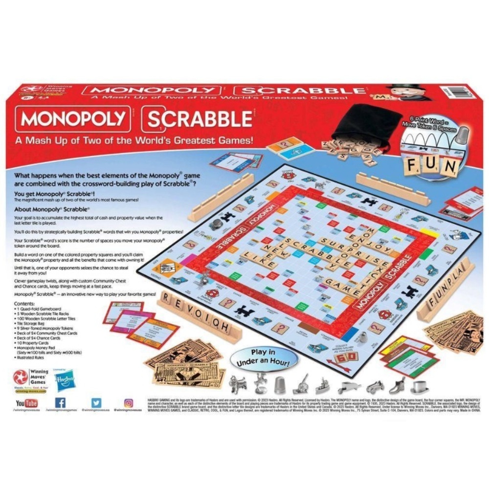 NIB Monopoly Scrabble Board Game - - Picture 3 of 3